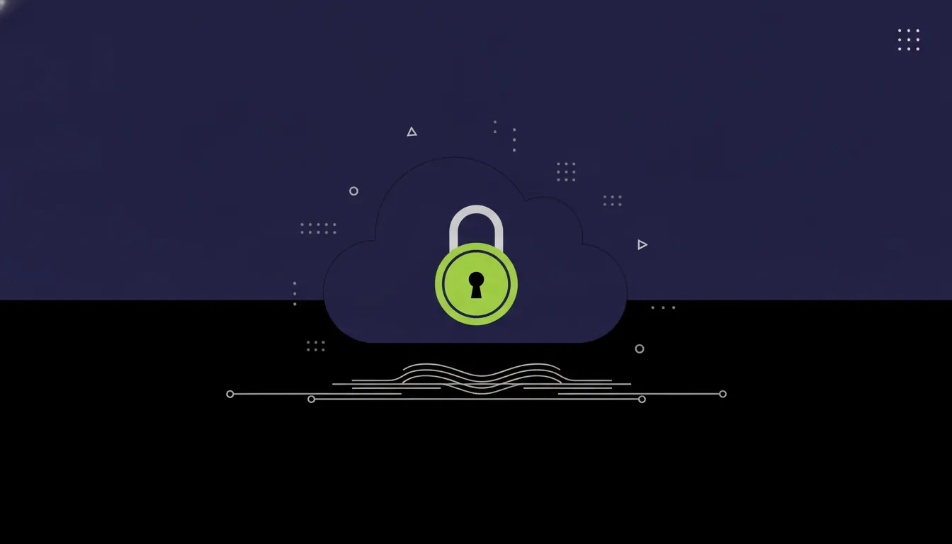 A cloud with a lock symbol representing secure data storage in health informatics.
