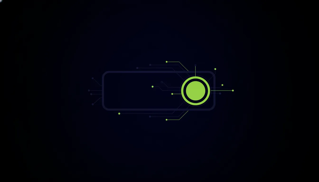 Flat illustration of a diagnostic device silhouette