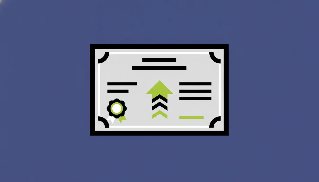 A minimalist representation of a stock certificate symbolizing a business acquisition.