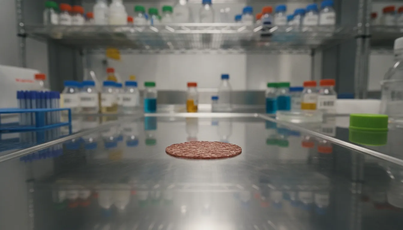 A tissue sample in a lab setting