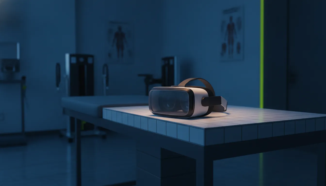 Augmented reality headset in a rehabilitation room