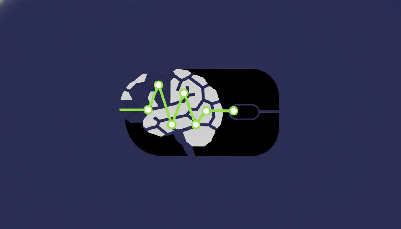 A minimalist illustration of a mouse with a brain overlay, representing brain activity monitoring.