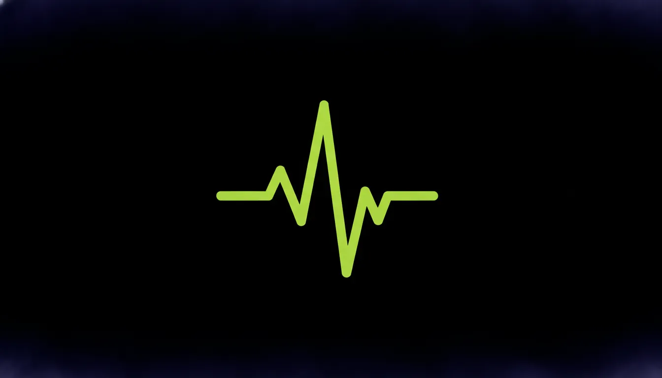 Minimalist ECG waveform illustration