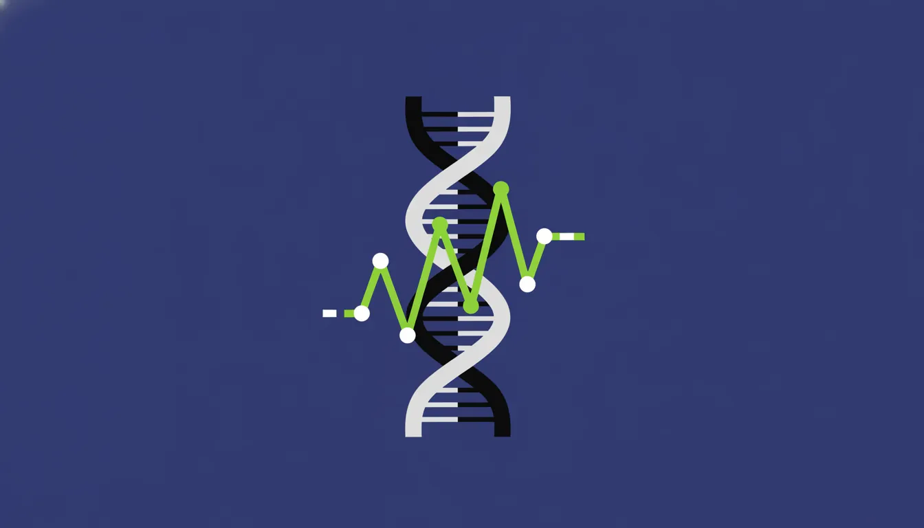 A minimalist representation of DNA and data trends