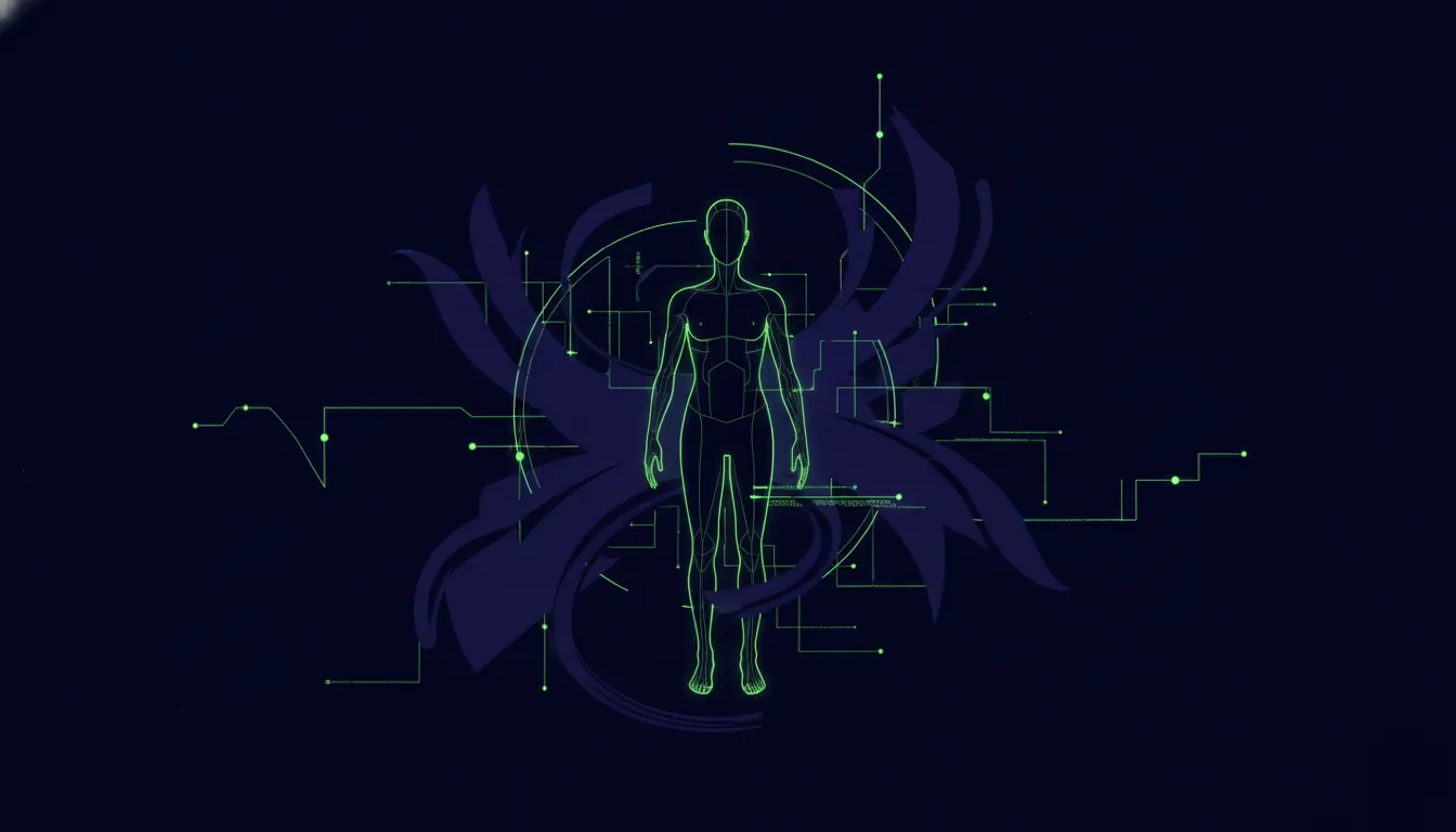 Silhouette of a digital twin in healthcare